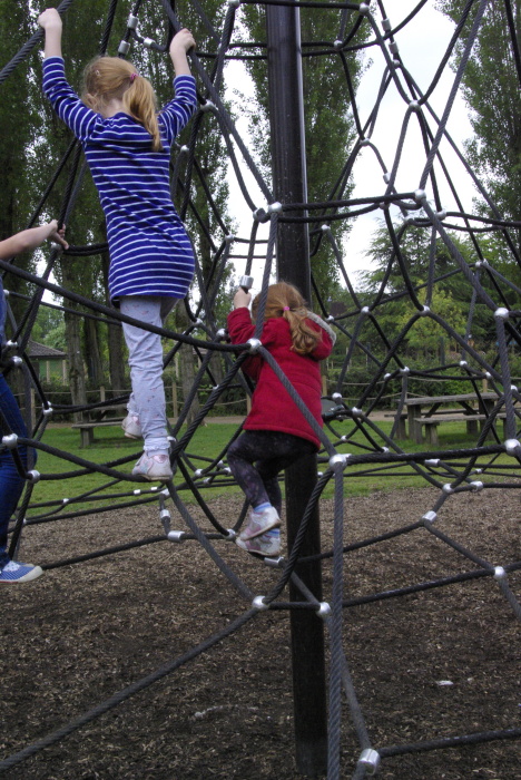 The climbing frame at Twycross Zoo