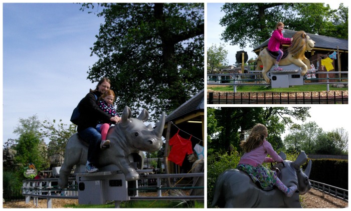 The Rockin' Rhino ride at Longleat Safari Park