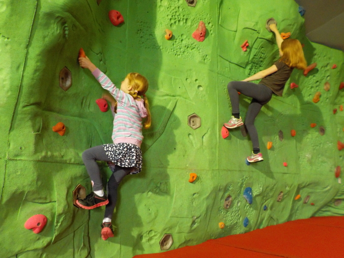 Bouldering at Keswick Climbing Wall