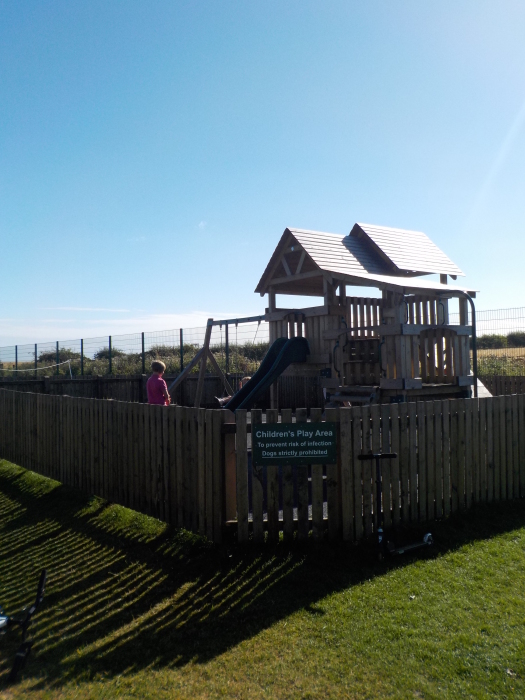 The play park at Dunstan Hill campsite