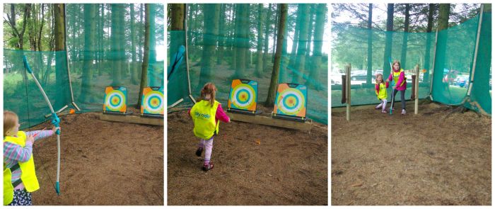 Mini archery at Keswick Climbing Wall