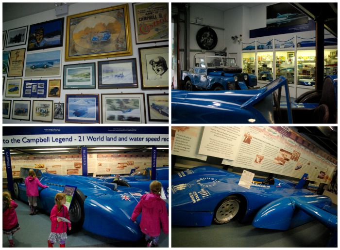 The Campbell Bluebird exhibition at Lakeland Motor Museum