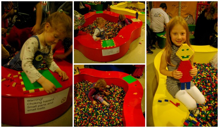 The Lego pits at Legoland Discovery Centre Manchester