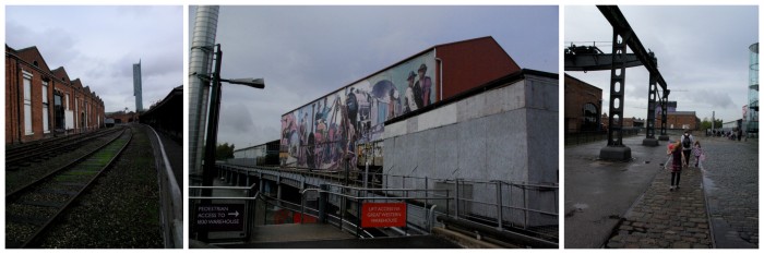 The upper yard at the Museum of Science and Industry Manchester