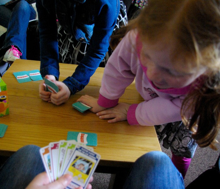 Children cheating at card games