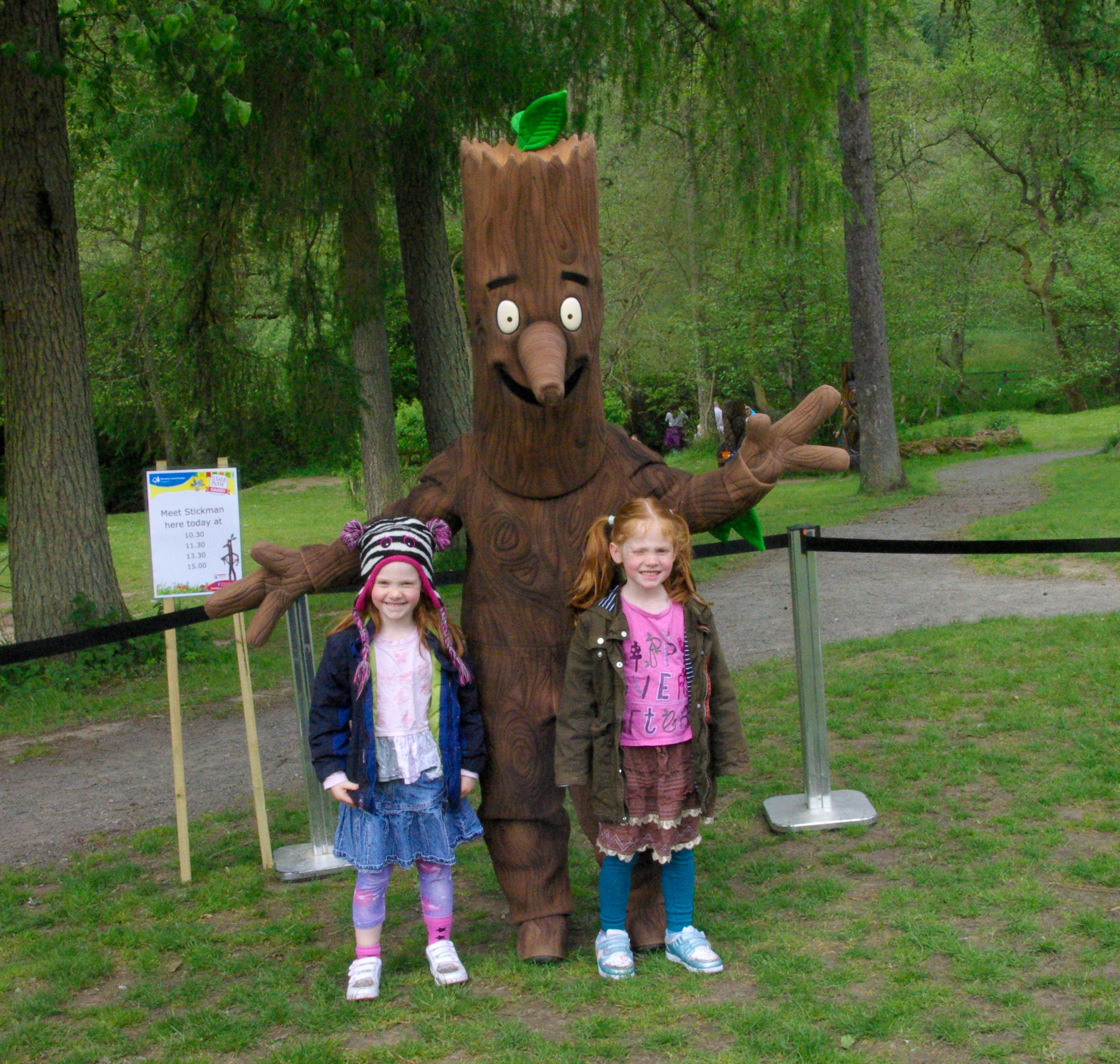 Meeting Stick Man at Dalby Forest