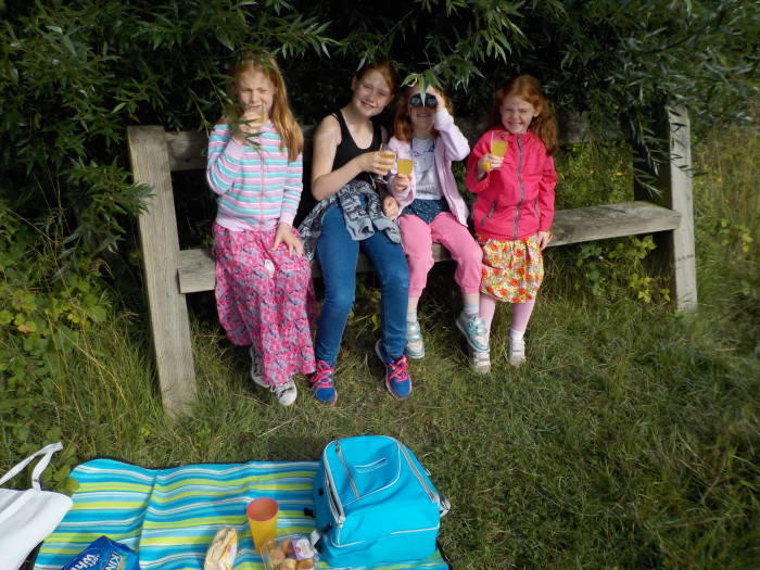 Having a picnic at Tophill Low