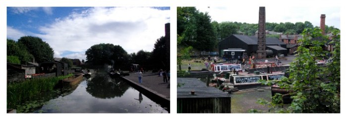 The canals and boats at Black Country Living Museum