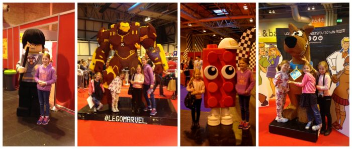 Meeting the Lego characters at Brick Live