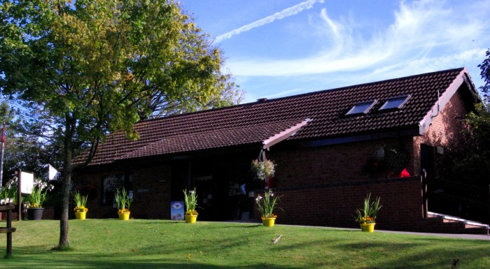 The reception and shop at clent hills campsite