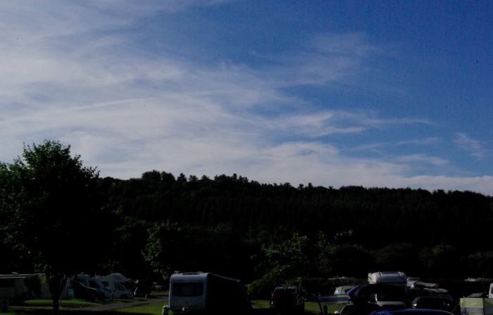 The view at Clent Hills Campsite West Midlands