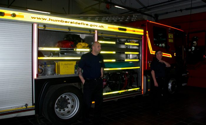 Getting a tour of Driffield fire station