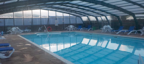 The pool at Andrewshayes Holiday Park