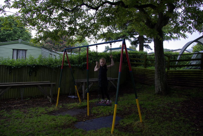 The playground at Andrewshayes Holiday Park