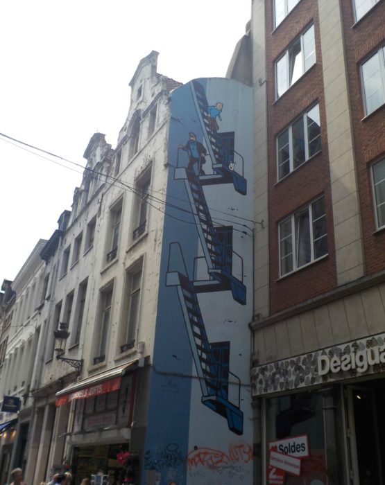 Brussels comic book trail