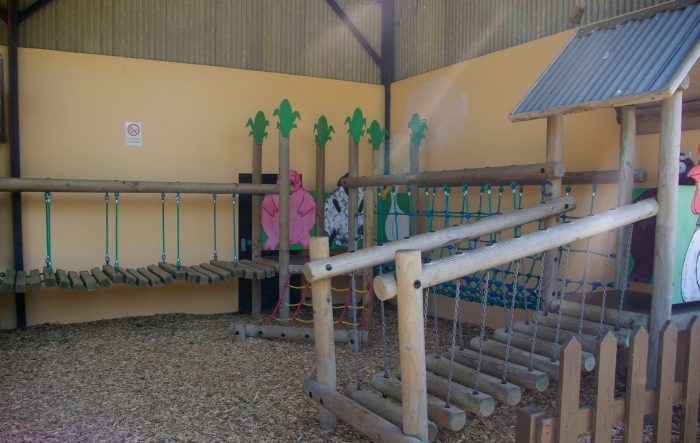 Covered play area at Abbotsbury Childrens Farm