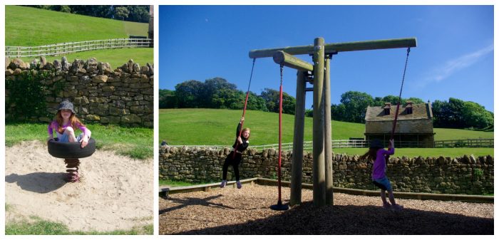 The play park at Abbotsbury Childrens Farm