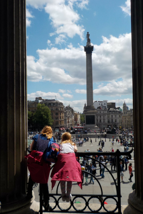 Trafalgar Square from The National Gallery London