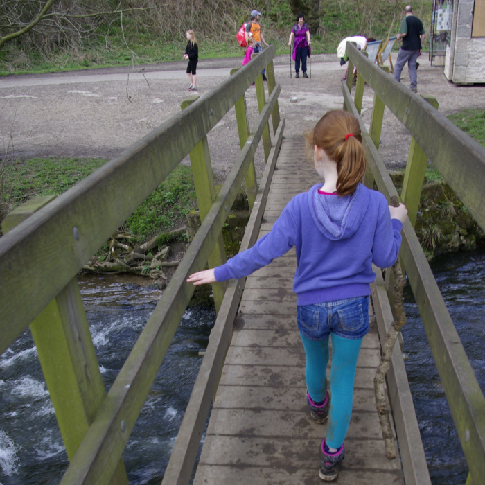 Footbridge at Dovedale Stepping Stones