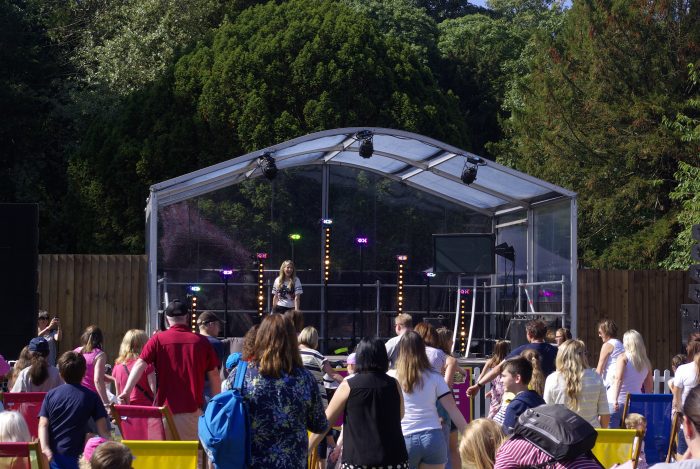 The summer social stage at CBBC Summer Social 2018