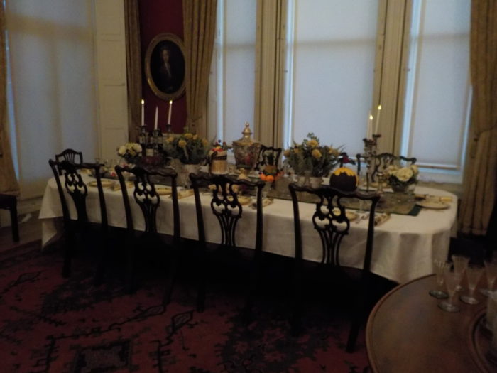 The dining room in Lotherton Hall